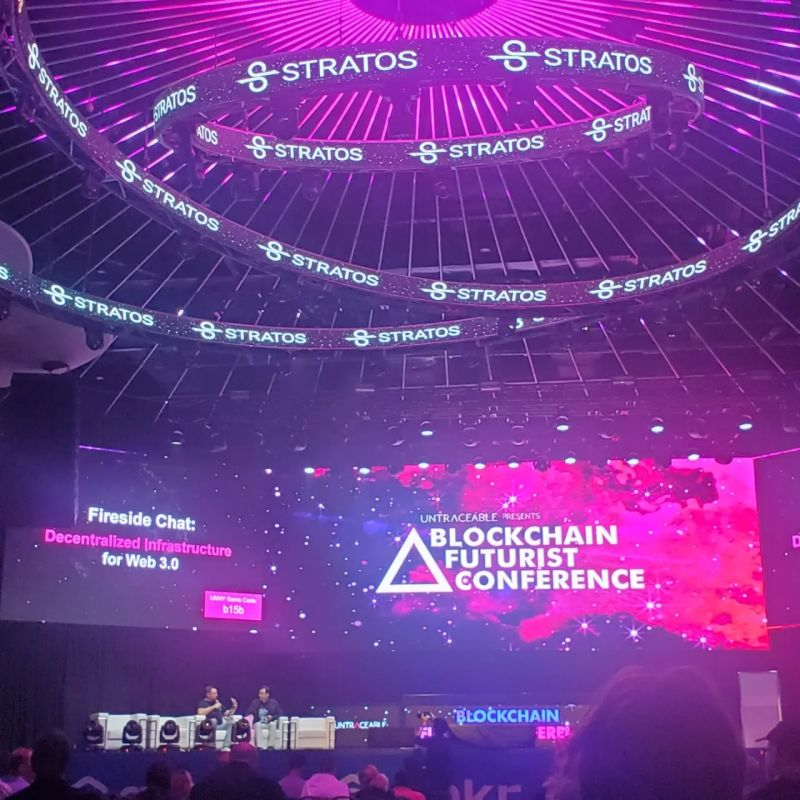 Blockchain Futurist Conference stage