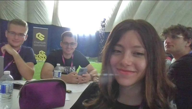 Team photo at the hackathon